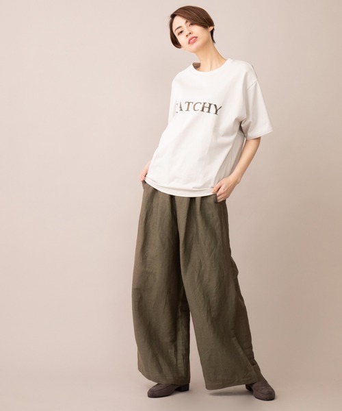 Munich（ミューニック）の「リネンカールマイヤー　ギャザーワイドパンツ（その他パンツ・レディース・カーキ/ライトブラウン/ブラウン・M/XS/S）」の8枚目の写真