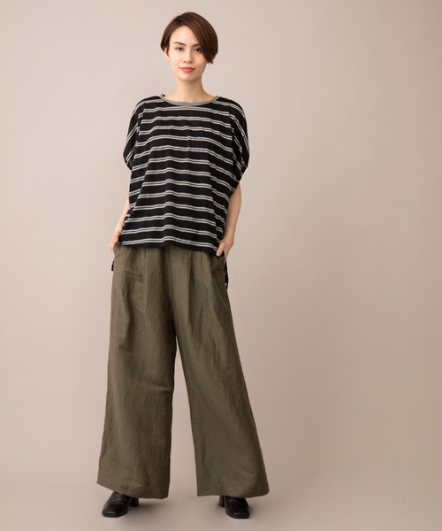 Munich（ミューニック）の「リネンカールマイヤー　ギャザーワイドパンツ（その他パンツ・レディース・カーキ/ライトブラウン/ブラウン・M/XS/S）」の20枚目の写真