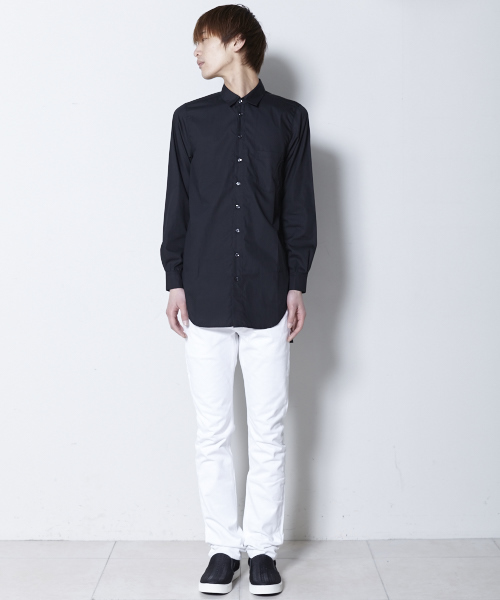 DISCOVERED（ディスカバード）の「■別注■ DISCOVERED×MIDWEST ロングシャツ（シャツ/ブラウス・メンズ・ホワイト/ブラック・2/1）」の11枚目の写真