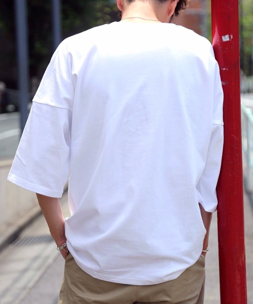 RVCA（ルーカ）の「RVCA メンズ  OVER SIZED BOX RVCA Ｔシャツ/ルーカ ロゴ ビッグシルエット ドロップショルダー オーバーサイズ（Tシャツ/カットソー・メンズ・ブラウン/ヘザーグレー/ホワイト/ブラック/ブルー・LARGE/MEDIUM/SMALL）」の22枚目の写真