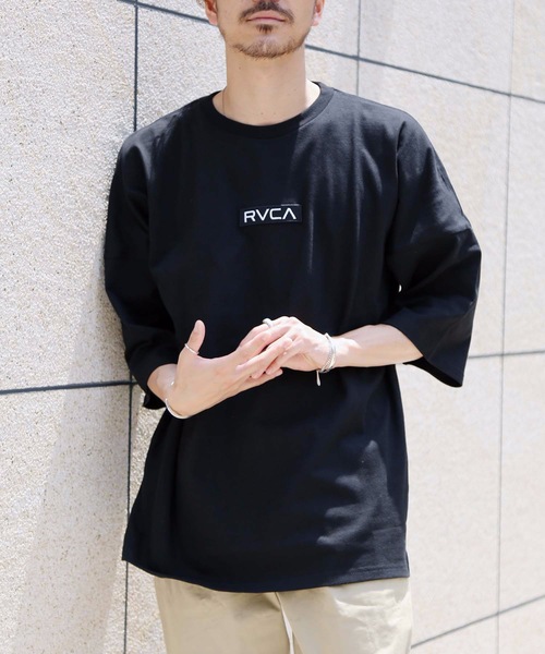 RVCA（ルーカ）の「RVCA メンズ  OVER SIZED BOX RVCA Ｔシャツ/ルーカ ロゴ ビッグシルエット ドロップショルダー オーバーサイズ（Tシャツ/カットソー・メンズ・ブラウン/ヘザーグレー/ホワイト/ブラック/ブルー・LARGE/MEDIUM/SMALL）」の16枚目の写真