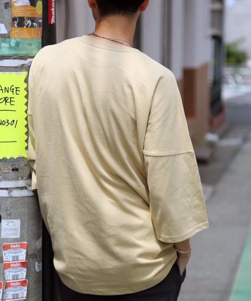 RVCA（ルーカ）の「RVCA メンズ  OVER SIZED BOX RVCA Ｔシャツ/ルーカ ロゴ ビッグシルエット ドロップショルダー オーバーサイズ（Tシャツ/カットソー・メンズ・ブラウン/ヘザーグレー/ホワイト/ブラック/ブルー・LARGE/MEDIUM/SMALL）」の9枚目の写真
