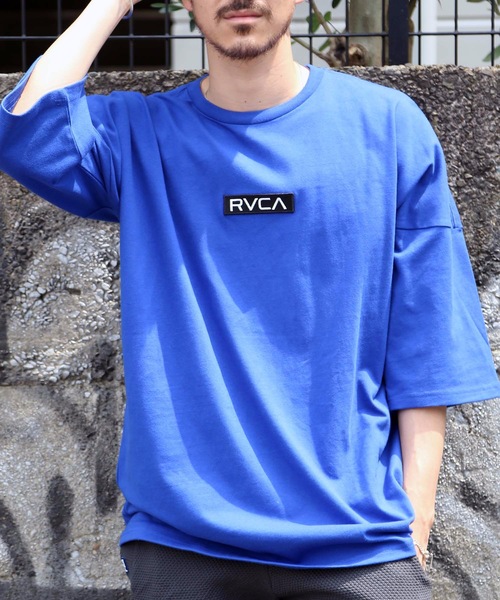 RVCA（ルーカ）の「RVCA メンズ  OVER SIZED BOX RVCA Ｔシャツ/ルーカ ロゴ ビッグシルエット ドロップショルダー オーバーサイズ（Tシャツ/カットソー・メンズ・ブラウン/ヘザーグレー/ホワイト/ブラック/ブルー・LARGE/MEDIUM/SMALL）」の8枚目の写真