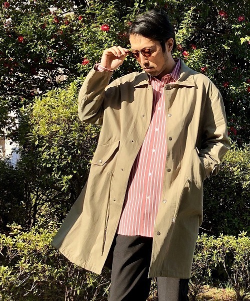 UP START（アップスタート）の「ポリトロストライプスーパービッグシャツ（シャツ/ブラウス・メンズ・ホワイト/ブラック/スモークピンク・MEDIUM/LARGE）」の13枚目の写真