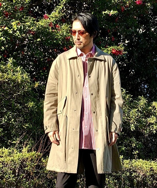 UP START（アップスタート）の「ポリトロストライプスーパービッグシャツ（シャツ/ブラウス・メンズ・ホワイト/ブラック/スモークピンク・MEDIUM/LARGE）」の11枚目の写真