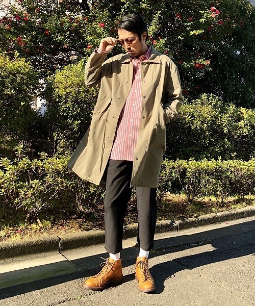 UP START（アップスタート）の「ポリトロストライプスーパービッグシャツ（シャツ/ブラウス・メンズ・ホワイト/ブラック/スモークピンク・MEDIUM/LARGE）」の17枚目の写真