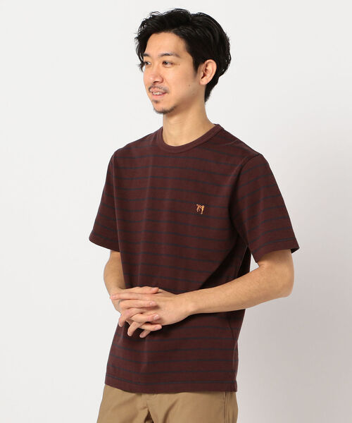 GLOSTER(グロスター)の「ASTLAD 半袖Tシャツ(Tシャツ/カットソー・メンズ・ホワイト/チャコールグレー/ブラウン系その他/ベージュ系その他/パープル・S/M/L/XL)」の1枚目の写真