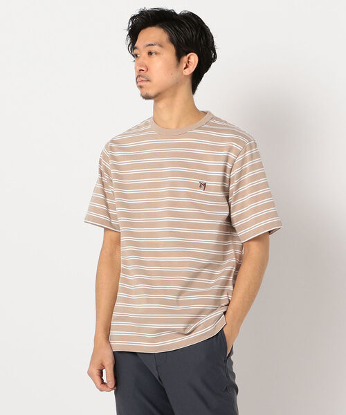 GLOSTER(グロスター)の「ASTLAD 半袖Tシャツ(Tシャツ/カットソー・メンズ・ホワイト/チャコールグレー/ブラウン系その他/ベージュ系その他/パープル・S/M/L/XL)」の4枚目の写真