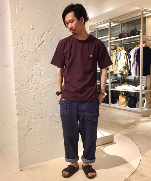 GLOSTER(グロスター)の「ASTLAD 半袖Tシャツ(Tシャツ/カットソー・メンズ・ホワイト/チャコールグレー/ブラウン系その他/ベージュ系その他/パープル・S/M/L/XL)」の22枚目の写真