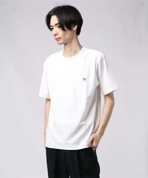 GLOSTER(グロスター)の「ASTLAD 半袖Tシャツ(Tシャツ/カットソー・メンズ・ホワイト/チャコールグレー/ブラウン系その他/ベージュ系その他/パープル・S/M/L/XL)」の6枚目の写真