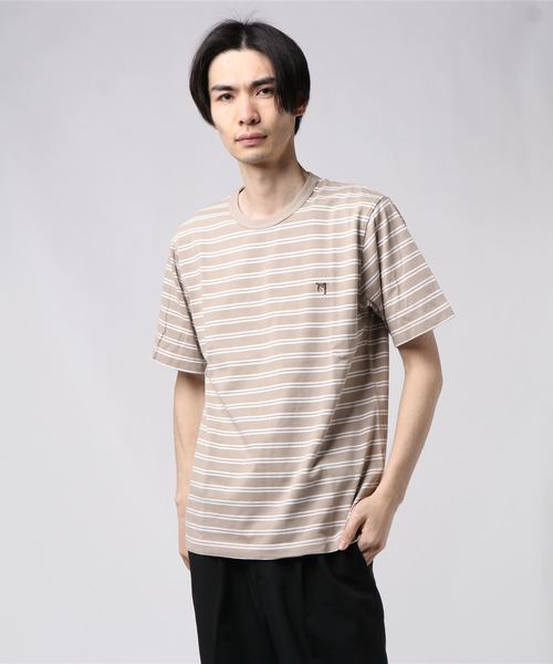 GLOSTER(グロスター)の「ASTLAD 半袖Tシャツ(Tシャツ/カットソー・メンズ・ホワイト/チャコールグレー/ブラウン系その他/ベージュ系その他/パープル・S/M/L/XL)」の9枚目の写真