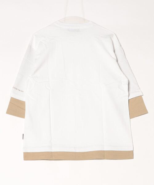 DOUBLE STEAL（ダブルスティール）の「Layered 7SLEEVE Tee（Tシャツ/カットソー・メンズ・ホワイト×ブラック/ブラック系その他/ブラック×グレー/ベージュ・MEDIUM/LARGE/X-LARGE）」の5枚目の写真