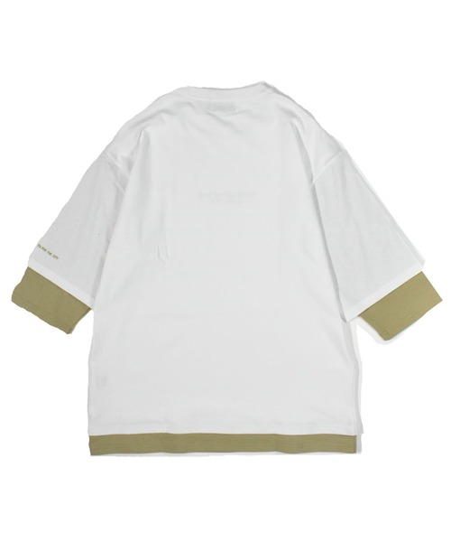 DOUBLE STEAL（ダブルスティール）の「Layered 7SLEEVE Tee（Tシャツ/カットソー・メンズ・ホワイト×ブラック/ブラック系その他/ブラック×グレー/ベージュ・MEDIUM/LARGE/X-LARGE）」の18枚目の写真