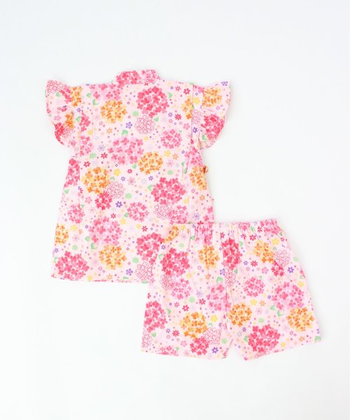 SKAPE（エスケープ）の「ﾌﾘﾙｿﾃﾞ甚平ｽｰﾂ（浴衣・キッズ・ピンク系その他2/ブルー系その他/レッド/ネイビー/ブルー/ピンク/パープル/ホワイト・110cm/100cm/120cm/90cm）」の11枚目の写真