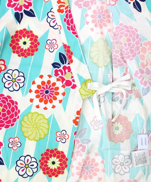 SKAPE（エスケープ）の「ﾌﾘﾙｿﾃﾞ甚平ｽｰﾂ（浴衣・キッズ・ピンク系その他2/ブルー系その他/レッド/ネイビー/ブルー/ピンク/パープル/ホワイト・110cm/100cm/120cm/90cm）」の13枚目の写真