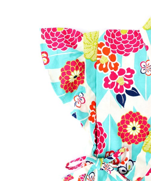 SKAPE（エスケープ）の「ﾌﾘﾙｿﾃﾞ甚平ｽｰﾂ（浴衣・キッズ・ピンク系その他2/ブルー系その他/レッド/ネイビー/ブルー/ピンク/パープル/ホワイト・110cm/100cm/120cm/90cm）」の12枚目の写真