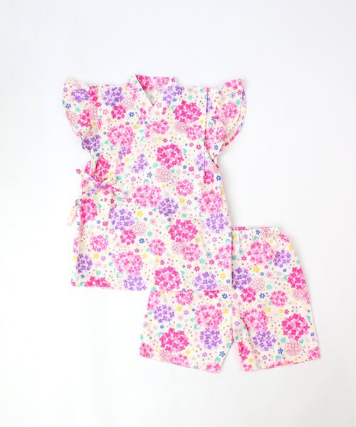 SKAPE（エスケープ）の「ﾌﾘﾙｿﾃﾞ甚平ｽｰﾂ（浴衣・キッズ・ピンク系その他2/ブルー系その他/レッド/ネイビー/ブルー/ピンク/パープル/ホワイト・110cm/100cm/120cm/90cm）」の14枚目の写真