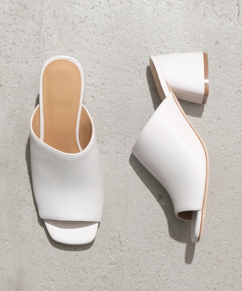 MAISON SPECIAL（メゾンスペシャル）の「オープントゥサボサンダル【MAISON SPECIAL/メゾンスペシャル】（サンダル・レディース・グリーン/ゼブラ/オフホワイト/ブラック・23/24/24.5）」の2枚目の写真