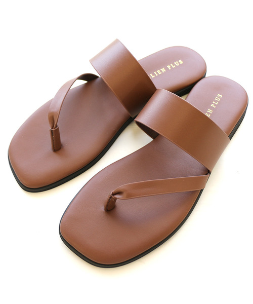 AmiAmi（アミアミ）の「フラットトングサンダル（サンダル・レディース・パイソン/ブラウン/ブラック・L/M/S/LL）」の14枚目の写真