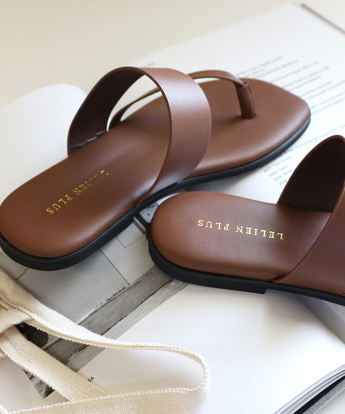 AmiAmi（アミアミ）の「フラットトングサンダル（サンダル・レディース・パイソン/ブラウン/ブラック・L/M/S/LL）」の12枚目の写真