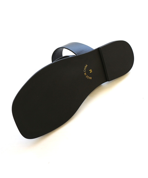 AmiAmi（アミアミ）の「フラットトングサンダル（サンダル・レディース・パイソン/ブラウン/ブラック・L/M/S/LL）」の11枚目の写真