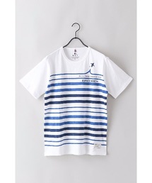 【BLUE STANDARD】スラブ素材 ペンギンアイコン アニマルプリント スタンダードシルエット ユニセックスサイジングTシャツ 環境保全対象アイテム
