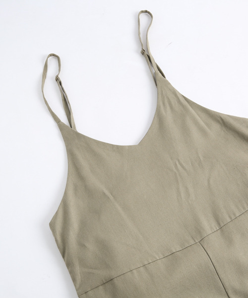 La-gemme（ラジェム）の「バックフリルサロペット（サロペット/オーバーオール・レディース・オリーブ/アイボリー/ブラック/ブラウン/グレー系その他/ブラック系その他・フリー/C）」の11枚目の写真