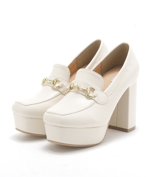 attagirl（アタガール）の「チャンキーヒール ビット ローファー（ローファー・レディース・ブラック/ブラック系その他/ベージュ/アイボリー/ブラウン/ブラック系その他2・S/L/LL/M）」の14枚目の写真