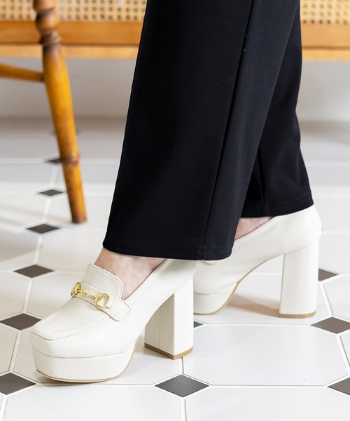 attagirl（アタガール）の「チャンキーヒール ビット ローファー（ローファー・レディース・ブラック/ブラック系その他/ベージュ/アイボリー/ブラウン/ブラック系その他2・S/L/LL/M）」の19枚目の写真