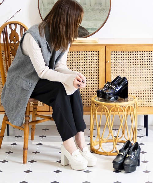 attagirl（アタガール）の「チャンキーヒール ビット ローファー（ローファー・レディース・ブラック/ブラック系その他/ベージュ/アイボリー/ブラウン/ブラック系その他2・S/L/LL/M）」の17枚目の写真