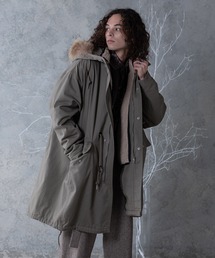 CASPER JOHN | Reversible Boa Jacket Entered Big-silhouette Mods Coat/リバーシブルボアジャケット入りビッグシルエットモッズコート(モッズコート)