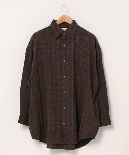 CORISCO(コリスコ)の「CORISCO ネル BIG シャツ (M1)(シャツ/ブラウス・メンズ・アイボリー/ブラウン/ベージュ/その他1/その他2/その他3/その他4/その他5/その他6/その他7・MEDIUM/LARGE)」の5枚目の写真