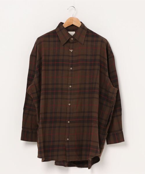 CORISCO(コリスコ)の「CORISCO ネル BIG シャツ (M1)(シャツ/ブラウス・メンズ・アイボリー/ブラウン/ベージュ/その他1/その他2/その他3/その他4/その他5/その他6/その他7・MEDIUM/LARGE)」の6枚目の写真