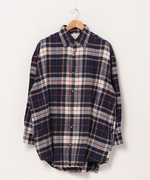 CORISCO(コリスコ)の「CORISCO ネル BIG シャツ (M1)(シャツ/ブラウス・メンズ・アイボリー/ブラウン/ベージュ/その他1/その他2/その他3/その他4/その他5/その他6/その他7・MEDIUM/LARGE)」の7枚目の写真