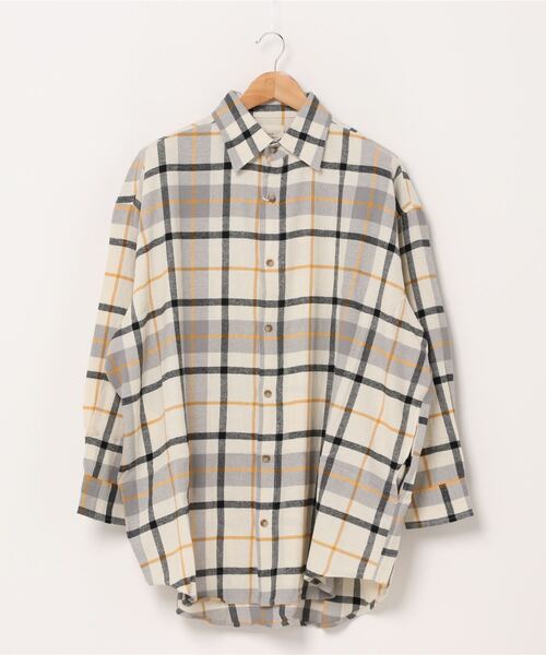 CORISCO(コリスコ)の「CORISCO ネル BIG シャツ (M1)(シャツ/ブラウス・メンズ・アイボリー/ブラウン/ベージュ/その他1/その他2/その他3/その他4/その他5/その他6/その他7・MEDIUM/LARGE)」の8枚目の写真