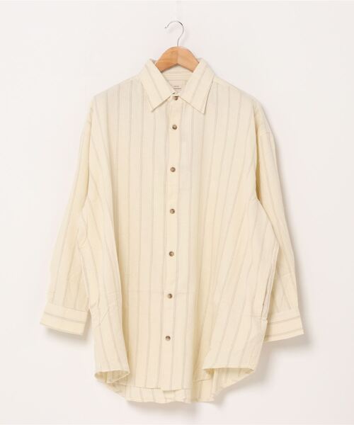 CORISCO(コリスコ)の「CORISCO ネル BIG シャツ (M1)(シャツ/ブラウス・メンズ・アイボリー/ブラウン/ベージュ/その他1/その他2/その他3/その他4/その他5/その他6/その他7・MEDIUM/LARGE)」の9枚目の写真