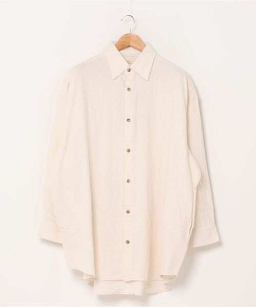 CORISCO(コリスコ)の「CORISCO ネル BIG シャツ (M1)(シャツ/ブラウス・メンズ・アイボリー/ブラウン/ベージュ/その他1/その他2/その他3/その他4/その他5/その他6/その他7・MEDIUM/LARGE)」の2枚目の写真