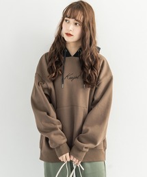 KANGOL カンゴール 別注 裏起毛 フーディー クレリックBIGパーカー