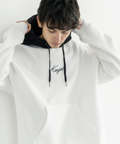 KANGOL(カンゴール)の「KANGOL カンゴール 別注 裏起毛 フーディー クレリックBIGパーカー(パーカー・メンズ・ブラック/ベージュ/ブラウン/グレー/オフホワイト/ブルー/グリーン・S/M/L/XL)」の17枚目の写真