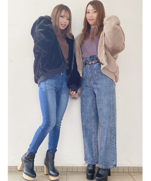 one way（ワンウェイ）の「ショートファージャケット（その他アウター・レディース・ホワイト/ブラック/ライトブラウン/ライトピンク・FREE）」の18枚目の写真