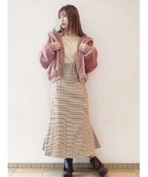 one way（ワンウェイ）の「ショートファージャケット（その他アウター・レディース・ホワイト/ブラック/ライトブラウン/ライトピンク・FREE）」の16枚目の写真