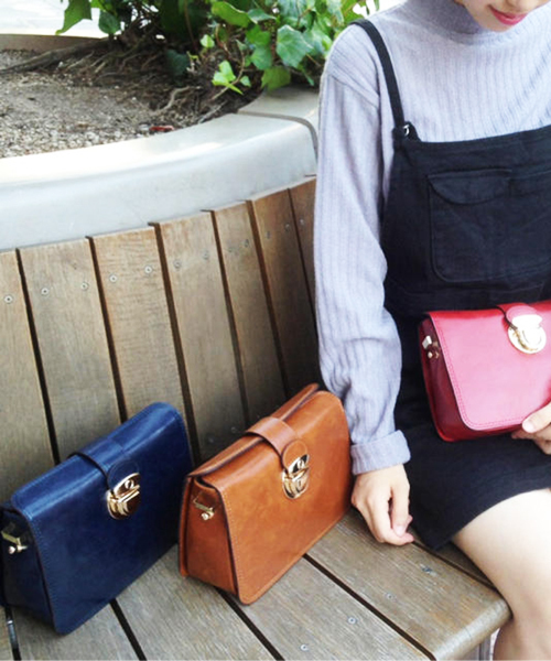 Kastane（カスタネ）の「【Kastane】2WAYショルダーBAG（ショルダーバッグ・レディース・ネイビー/キャメル/レッド・FREE）」の16枚目の写真