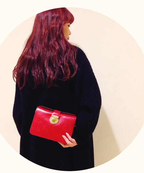 Kastane（カスタネ）の「【Kastane】2WAYショルダーBAG（ショルダーバッグ・レディース・ネイビー/キャメル/レッド・FREE）」の10枚目の写真