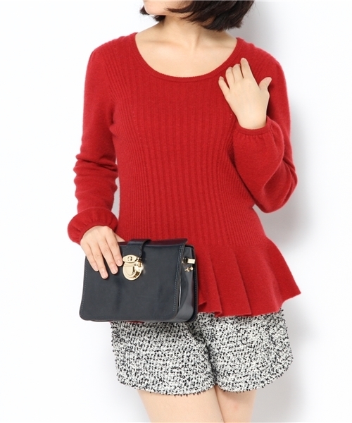 Kastane（カスタネ）の「【Kastane】2WAYショルダーBAG（ショルダーバッグ・レディース・ネイビー/キャメル/レッド・FREE）」の12枚目の写真