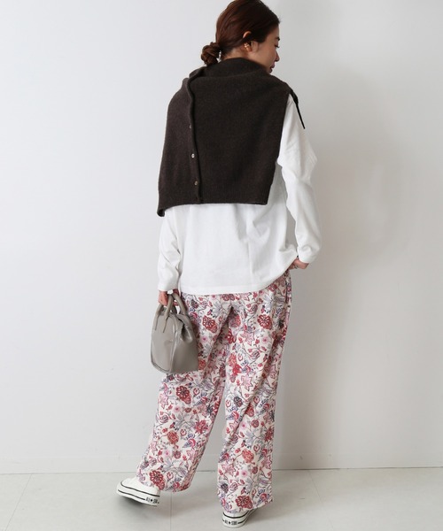 JOURNAL STANDARD relume(ジャーナルスタンダード レリューム)の「プリントスリープパンツ◆(その他パンツ・レディース・ブラック/ブラウン/ピンク・FREE)」の4枚目の写真