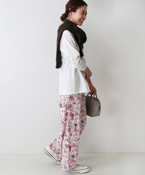 JOURNAL STANDARD relume(ジャーナルスタンダード レリューム)の「プリントスリープパンツ◆(その他パンツ・レディース・ブラック/ブラウン/ピンク・FREE)」の6枚目の写真