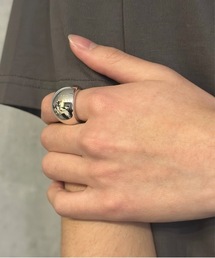 【blatto 925silver】925silver シルバー重厚 デザインリング フリーサイズ Nn