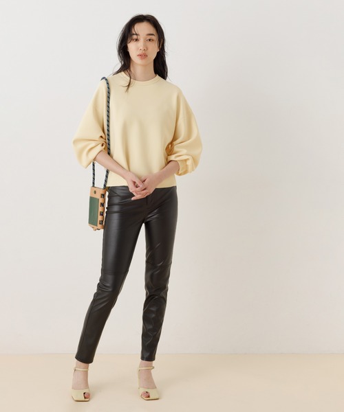 ADAM ET ROPE'（アダムエロペ）の「【TRICOTE'】コードレザーBAG（ショルダーバッグ・レディース・ブラック/ベージュ/ピンク・FREE）」の10枚目の写真