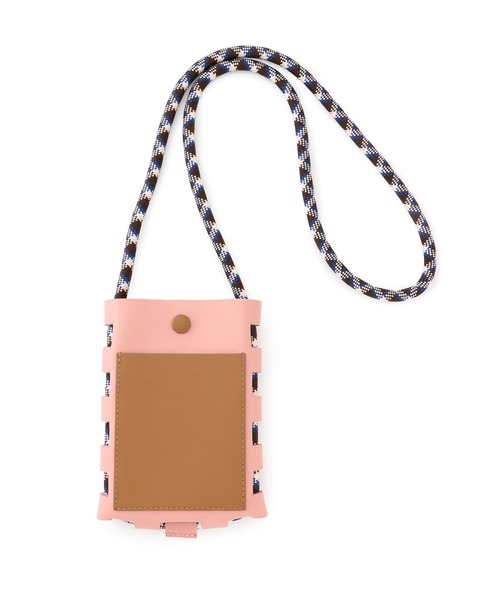 ADAM ET ROPE'（アダムエロペ）の「【TRICOTE'】コードレザーBAG（ショルダーバッグ・レディース・ブラック/ベージュ/ピンク・FREE）」の13枚目の写真