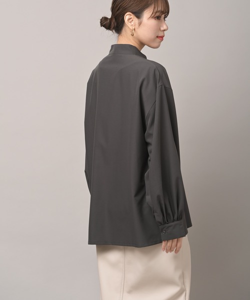 rps(アールピーエス)の「スパンブロードチャイナブラウス(シャツ/ブラウス・レディース・オフホワイト/ラベンダー/チャコールグレー・M)」の6枚目の写真